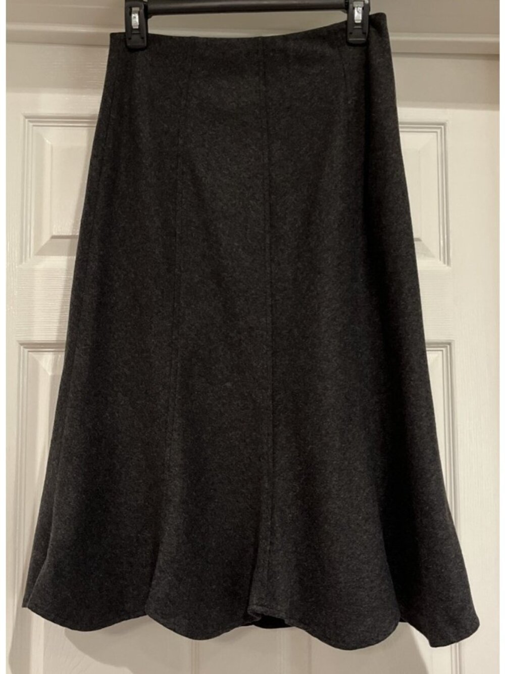 Vintage Harold's Wool Blend Skirt Size 6 Gray Academia 90s Minimalist Corporate